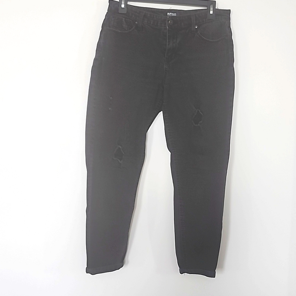 Buffalo Black Mid Rise Skinny Stretchy Jean's Size 10/30